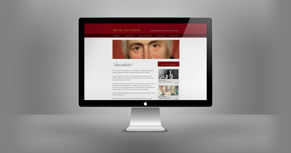 Moira McCarthy Website Design